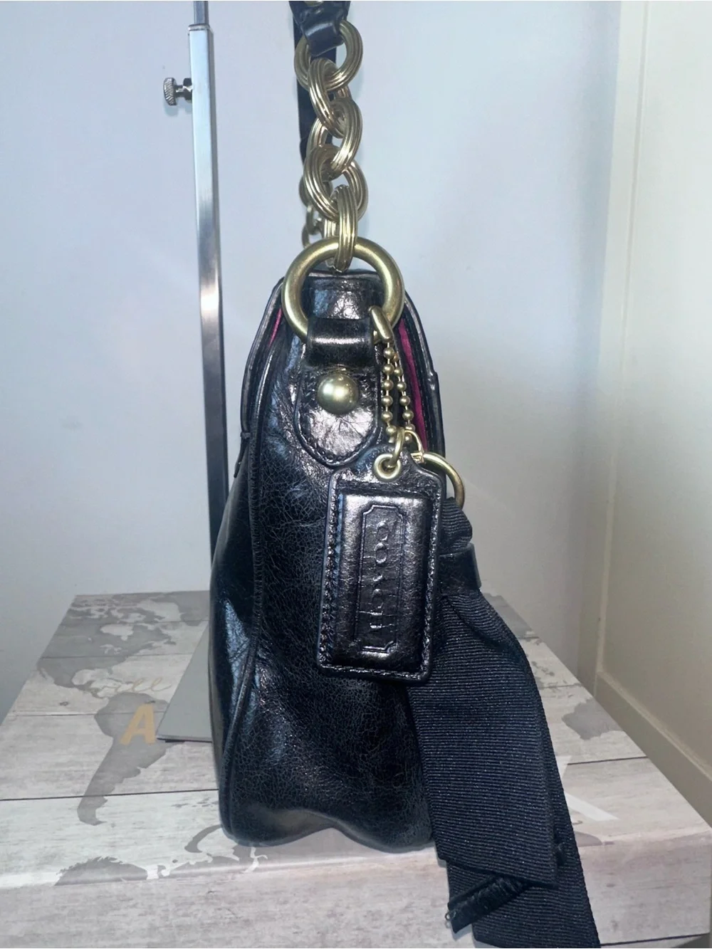 Coach Poppy Pushlock Crossbody Bag!